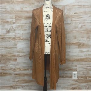 Maurices Long cardigan mesh style